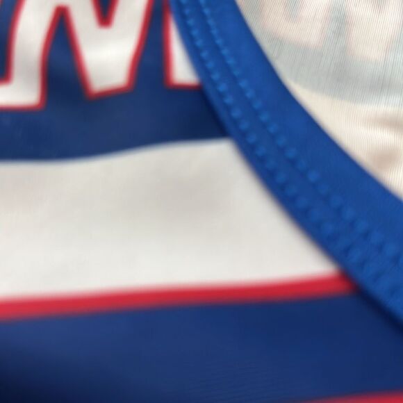 NY Giants Rare One-Piece Bathing Suit Lace up Front NFL Team Apparel SZ L - Picture 8 of 8